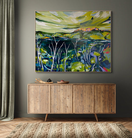 Deep Water ll -Cania, Monto | Original Australian Landscape Painting