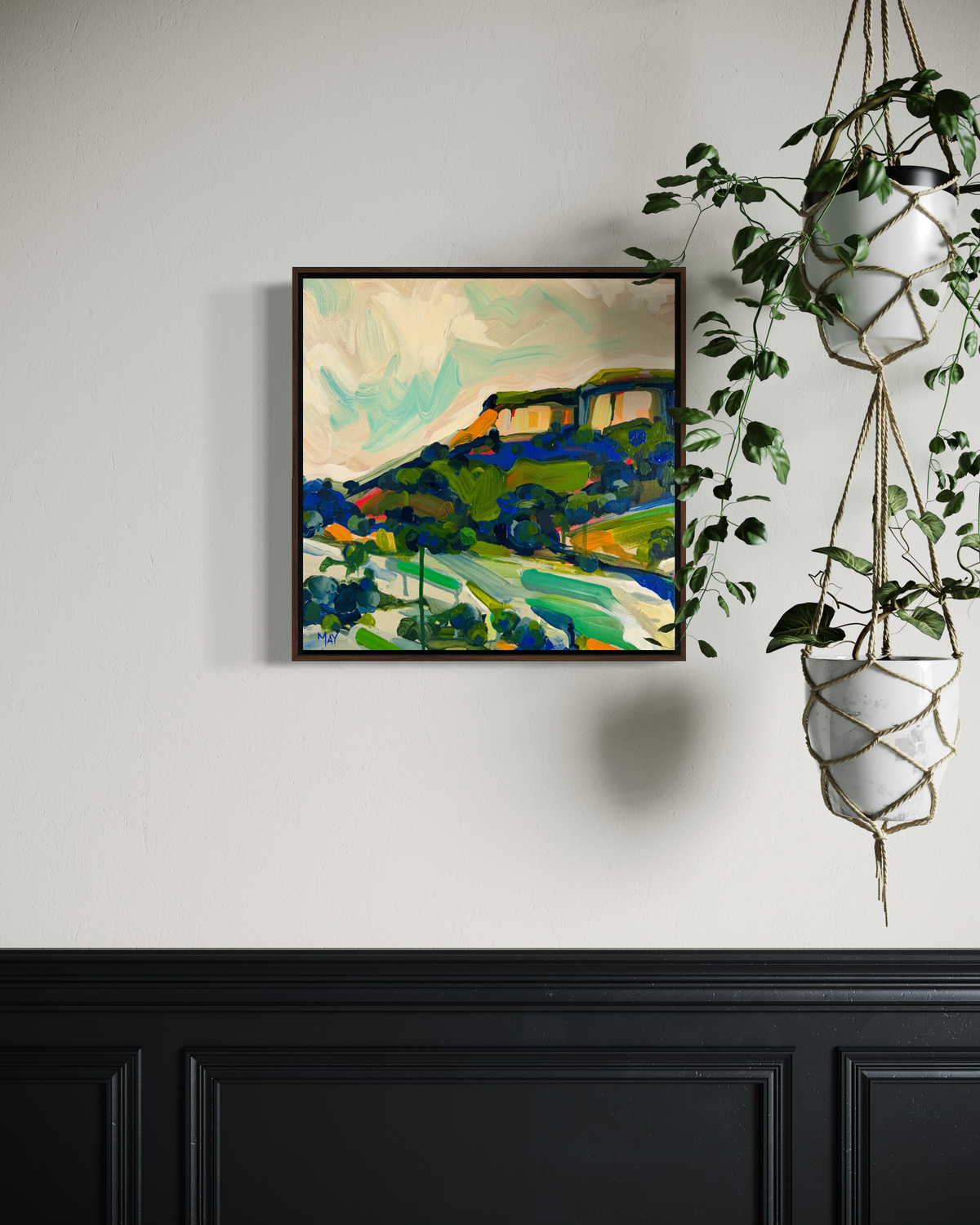 Cania in Cobalt - No 1 - Donated Artwork | Original Australian Landscape Painting