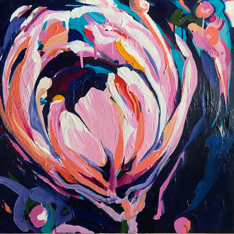 An Unfolding Breath | Original Australian Floral Art Painting