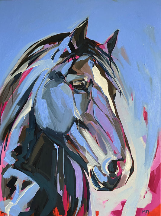 Sky Blue | Original Australian Horse Painting