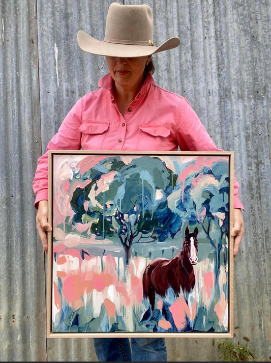 Commission: Oct, 2022 - Warrigul Honeydew | Original Australian Horse Painting