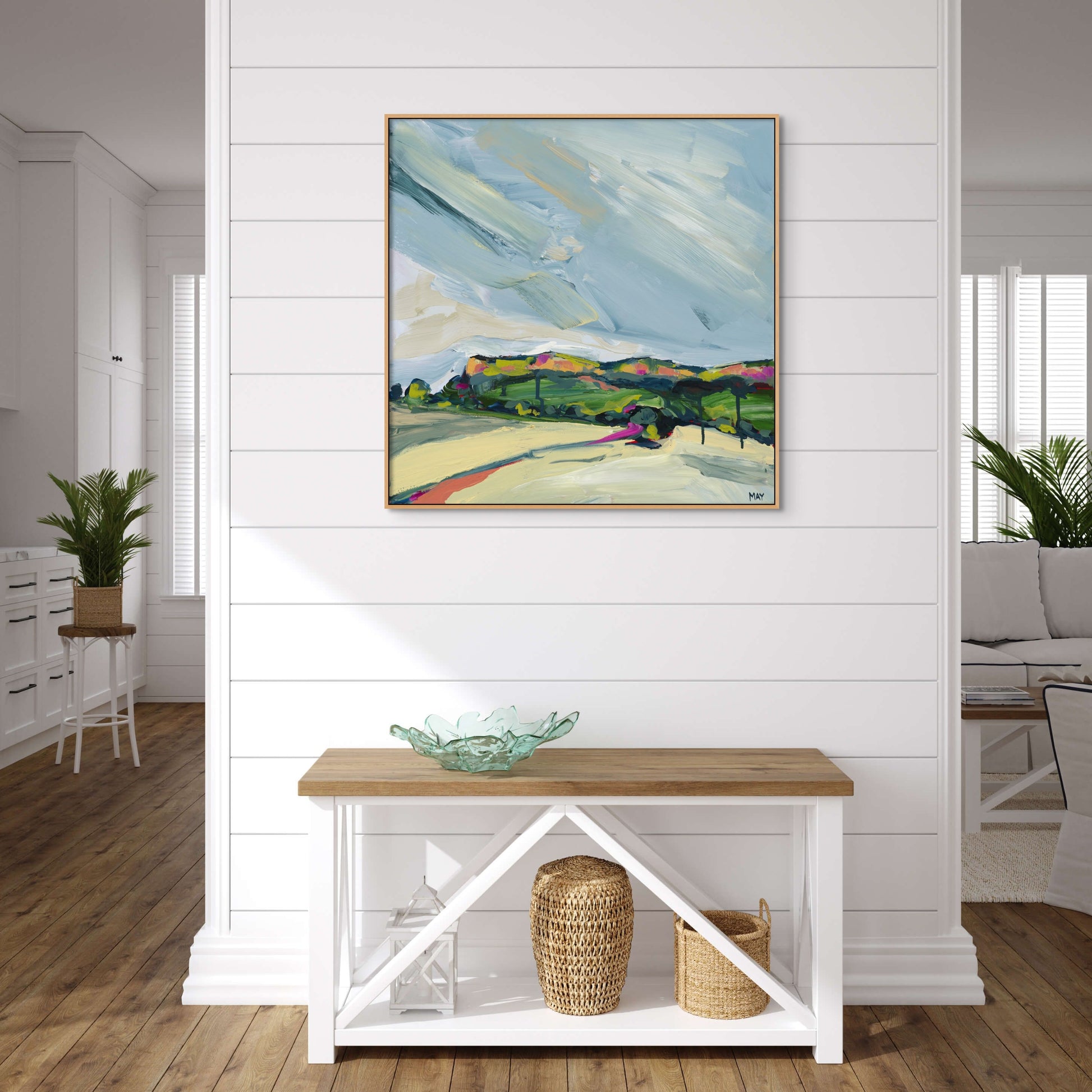 A Winter Sky 2 Fine Art Reproduction Print of Landscape Painting at Cania Gorge National Park by Helen May Artist