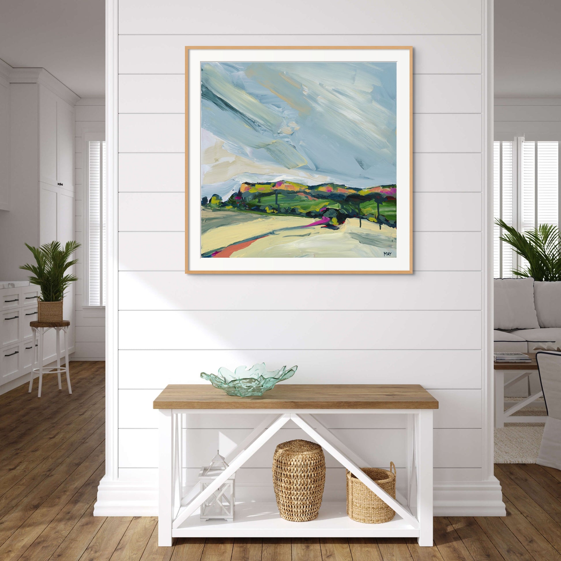 A Winter Sky 2 Fine Art Reproduction Print of Landscape Painting at Cania Gorge National Park by Helen May Artist