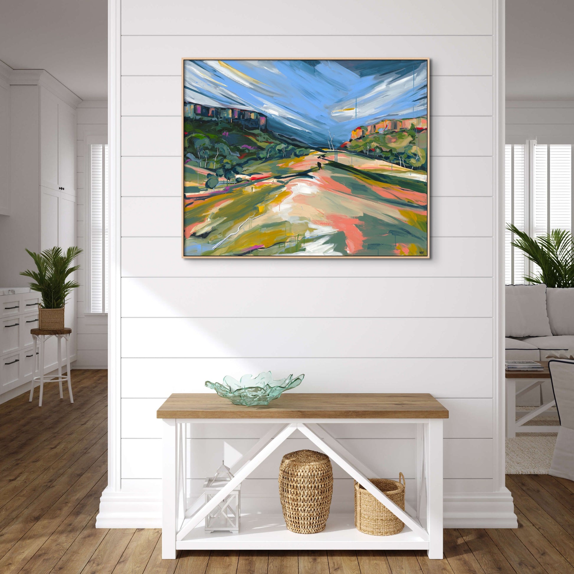 The Dark and The Light Fine Art Reproduction Print of Landscape Painting at Cania Gorge National Park by Helen May Artist