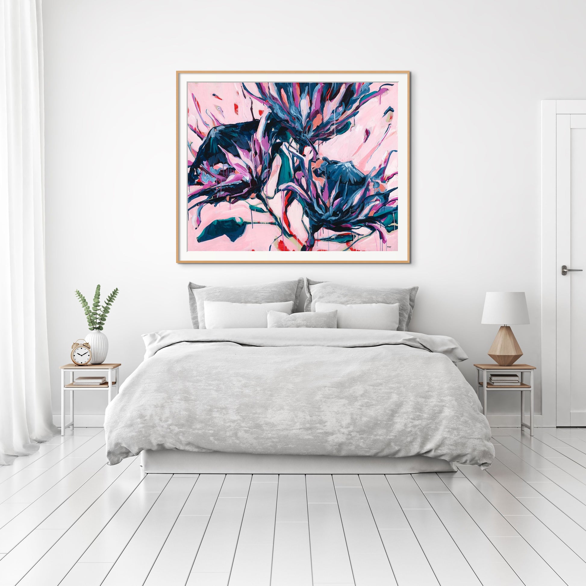 Ornamental Rhythm Fine Art Reproduction of Floral Painting by Helen May Artist