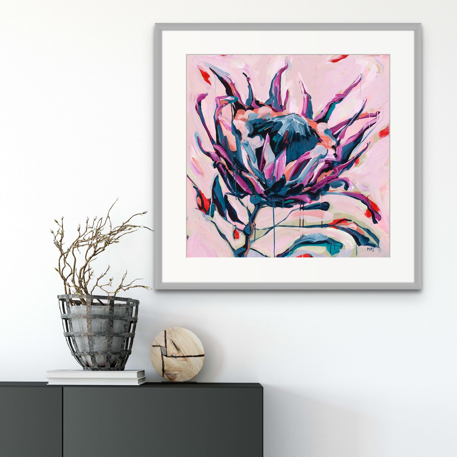 Vessel of Promise Fine Art Reproduction of Floral Painting by Helen May Artist