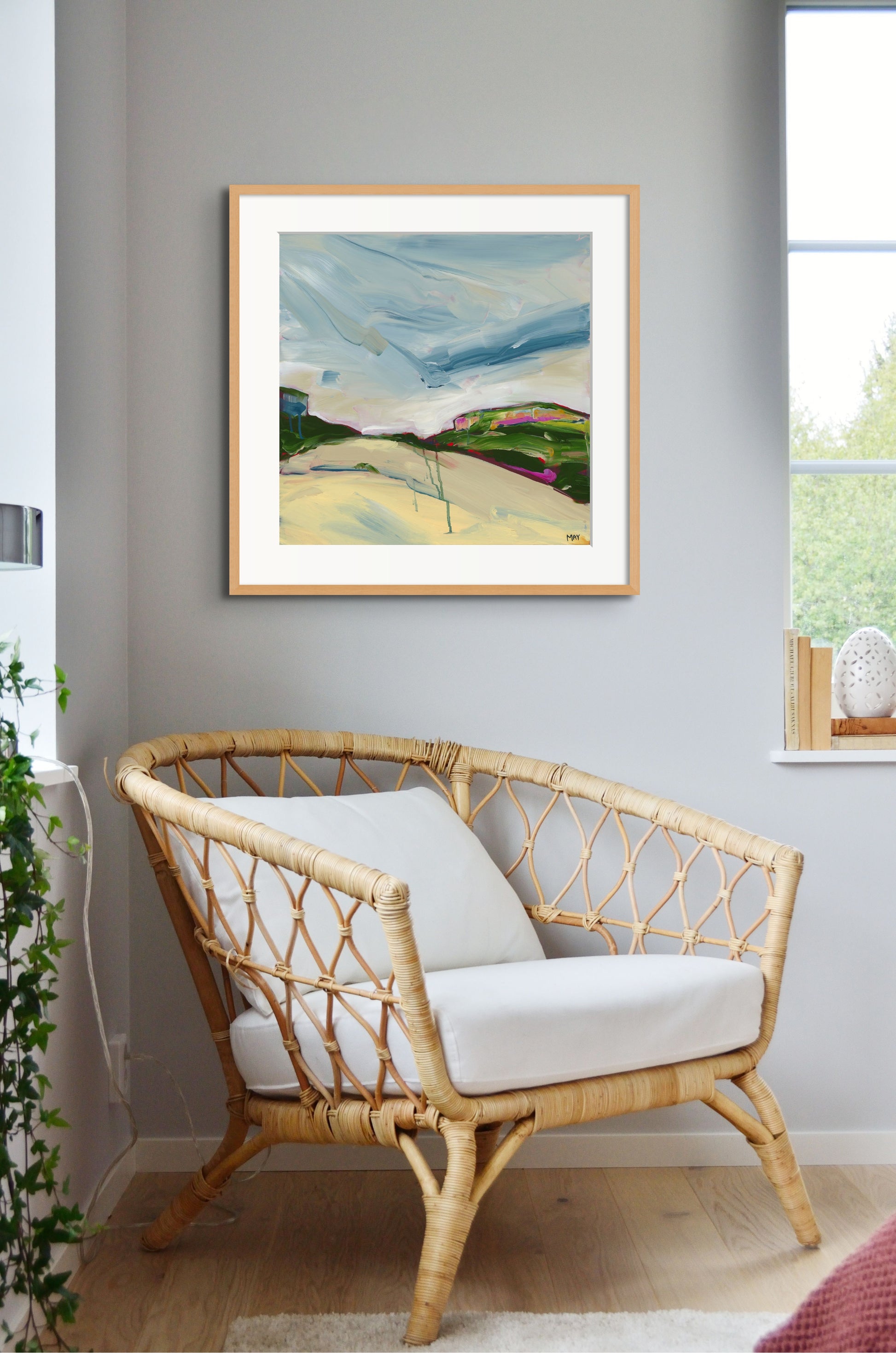 A Winter Sky 1 Fine Art Reproduction Print of Landscape Painting at Cania Gorge National Park by Helen May Artist