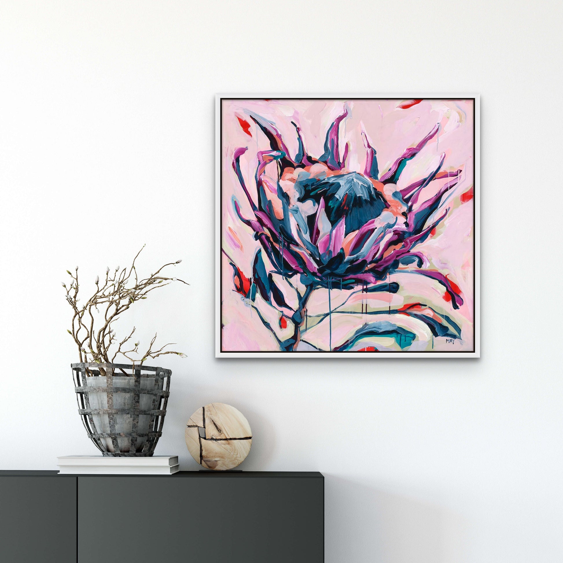 Vessel of Promise Fine Art Reproduction of Floral Painting by Helen May Artist