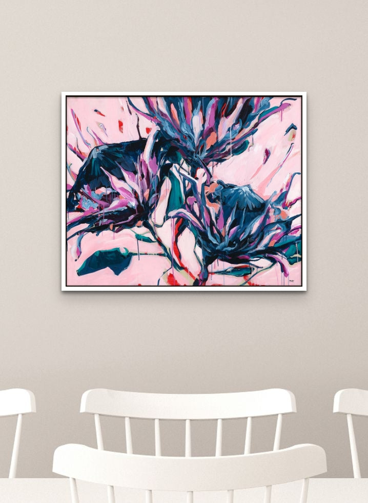 Ornamental Rhythm Fine Art Reproduction of Floral Painting by Helen May Artist