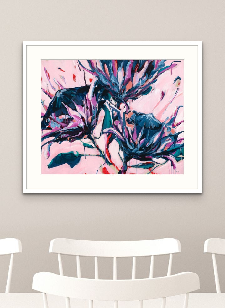 Ornamental Rhythm Fine Art Reproduction of Floral Painting by Helen May Artist