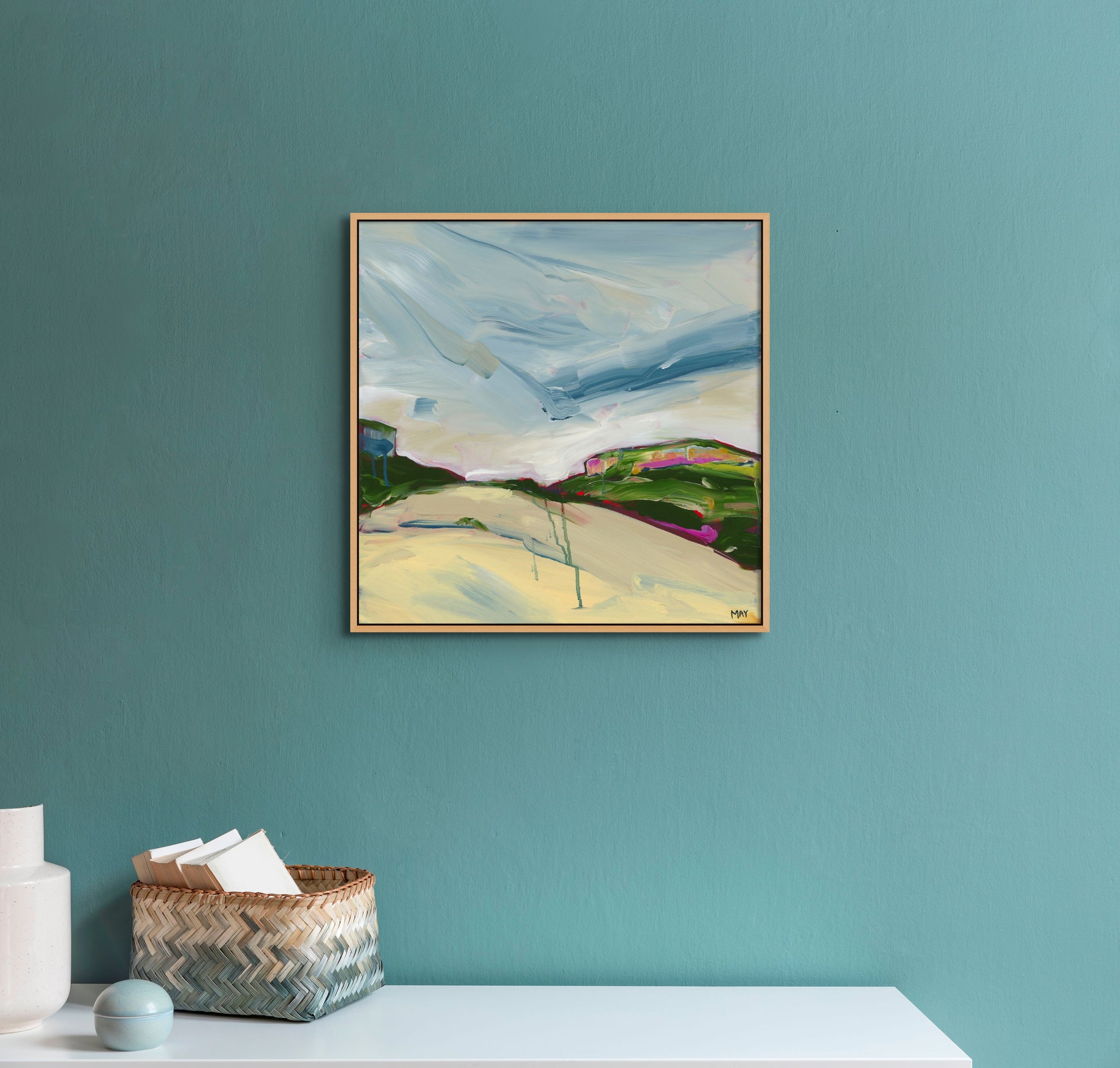 A Winter Sky 1 Fine Art Reproduction Print of Landscape Painting at Cania Gorge National Park by Helen May Artist