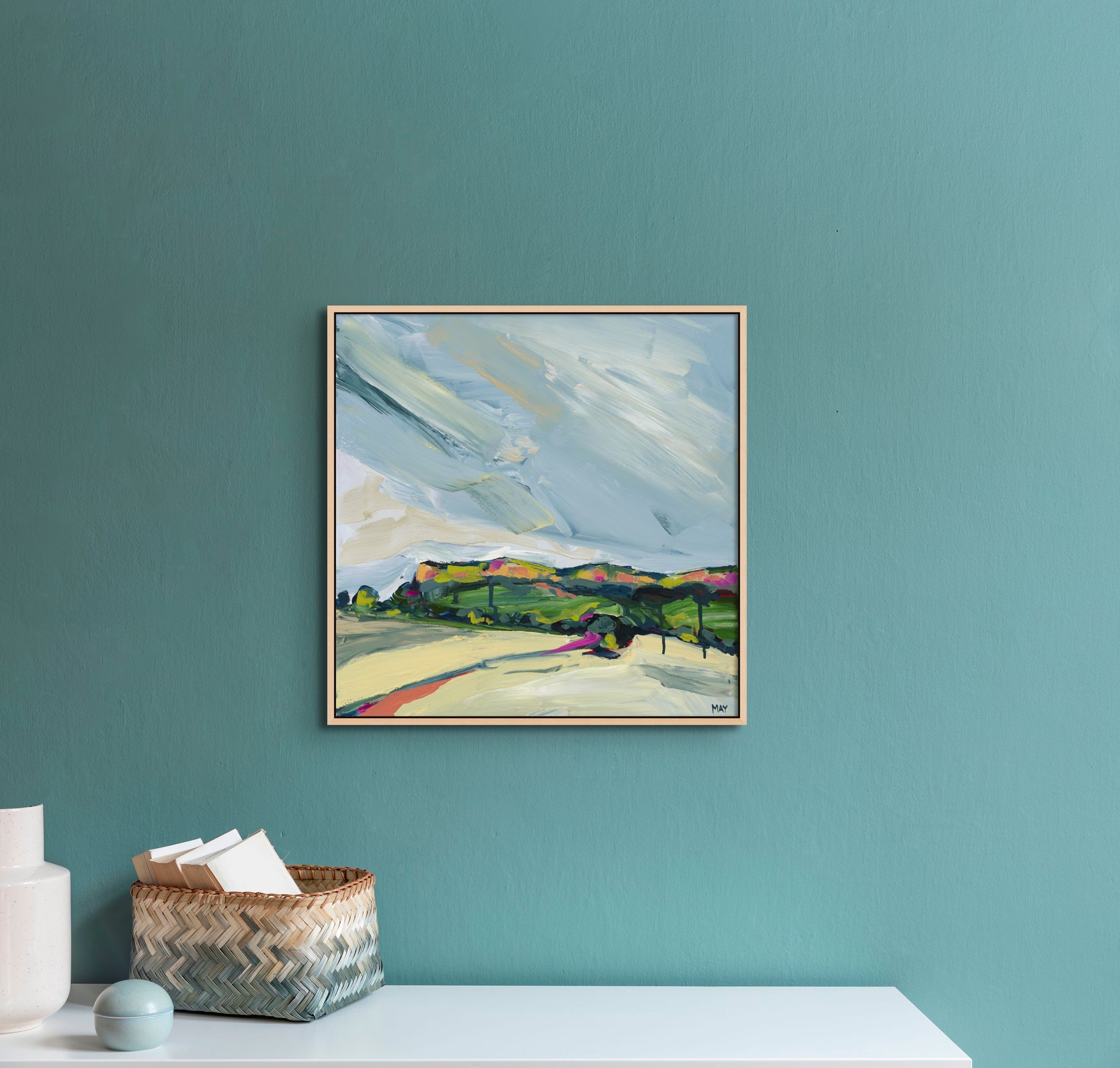 A Winter Sky 2 Fine Art Reproduction Print of Landscape Painting at Cania Gorge National Park by Helen May Artist