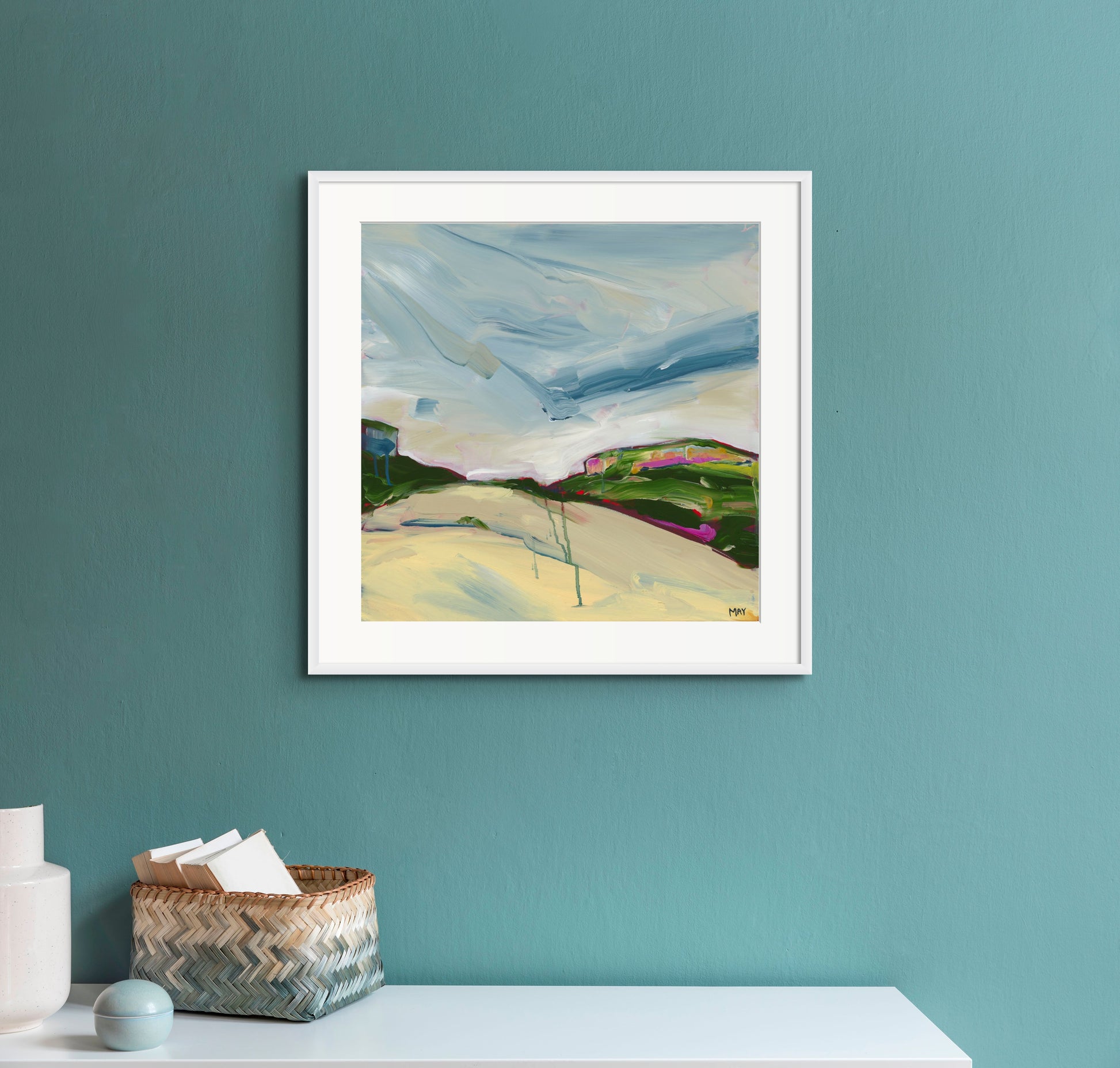 A Winter Sky 1 Fine Art Reproduction Print of Landscape Painting at Cania Gorge National Park by Helen May Artist