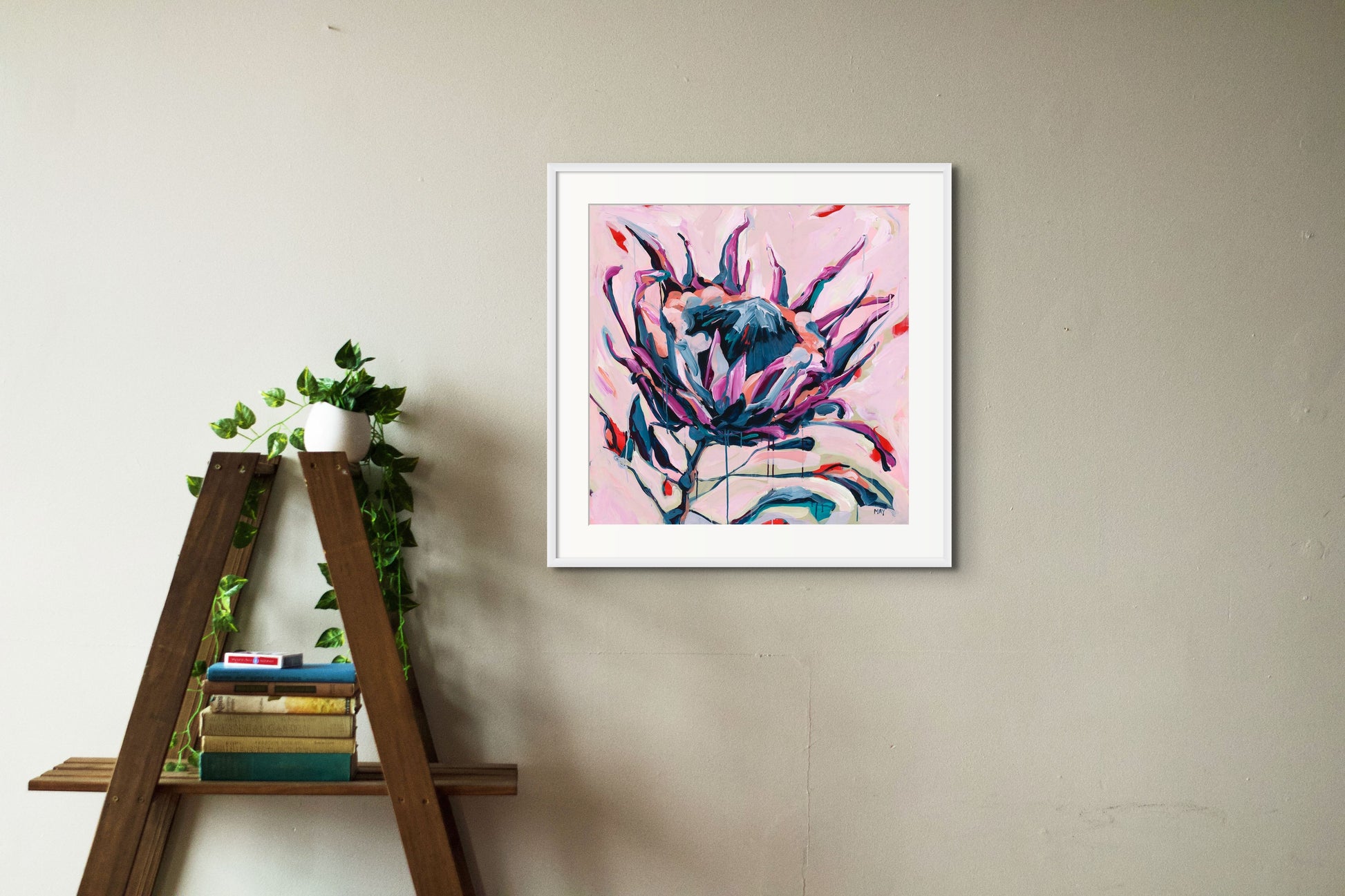 Vessel of Promise Fine Art Reproduction of Floral Painting by Helen May Artist