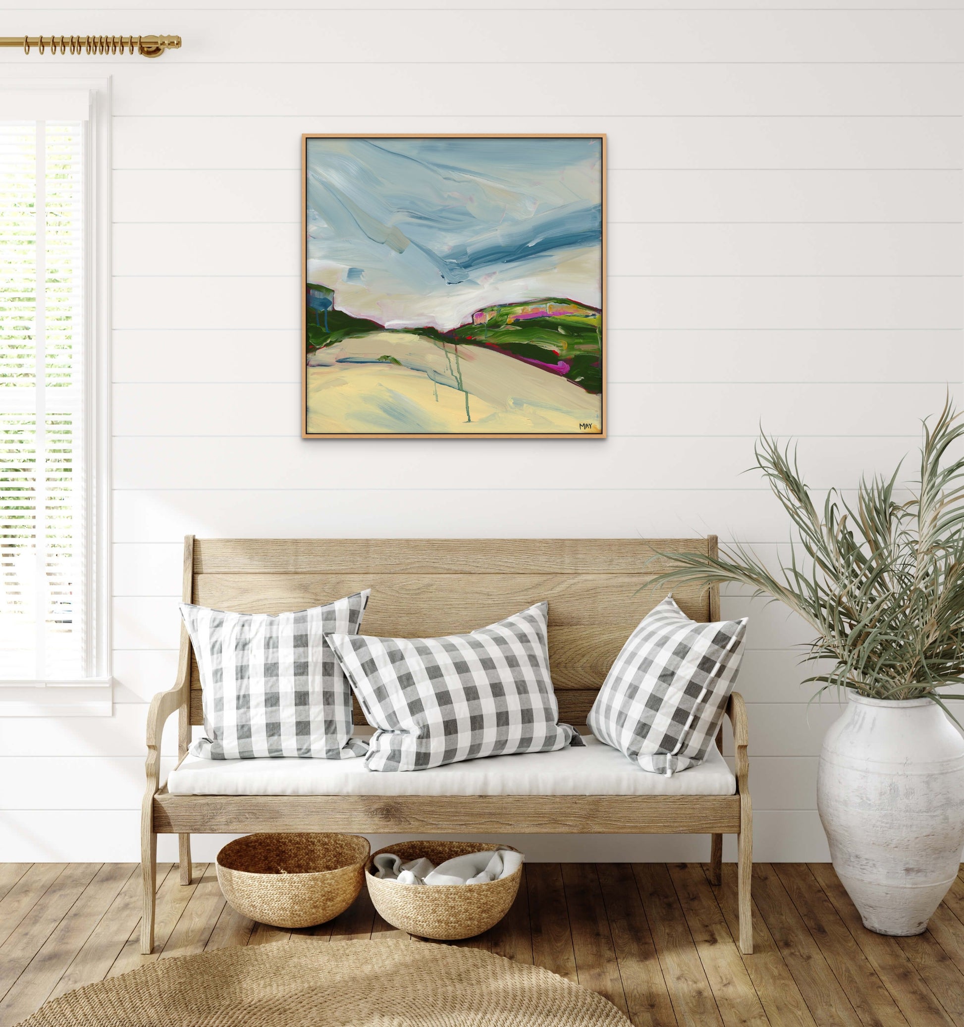 A Winter Sky 1 Fine Art Reproduction Print of Landscape Painting at Cania Gorge National Park by Helen May Artist