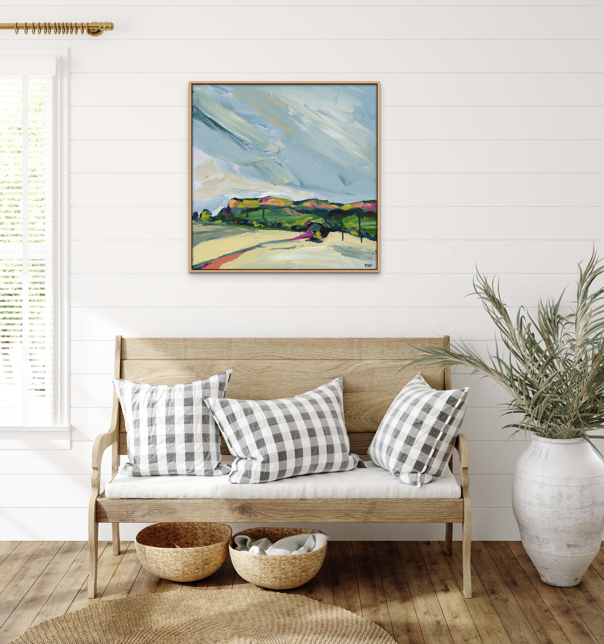 A Winter Sky 2 Fine Art Reproduction Print of Landscape Painting at Cania Gorge National Park by Helen May Artist