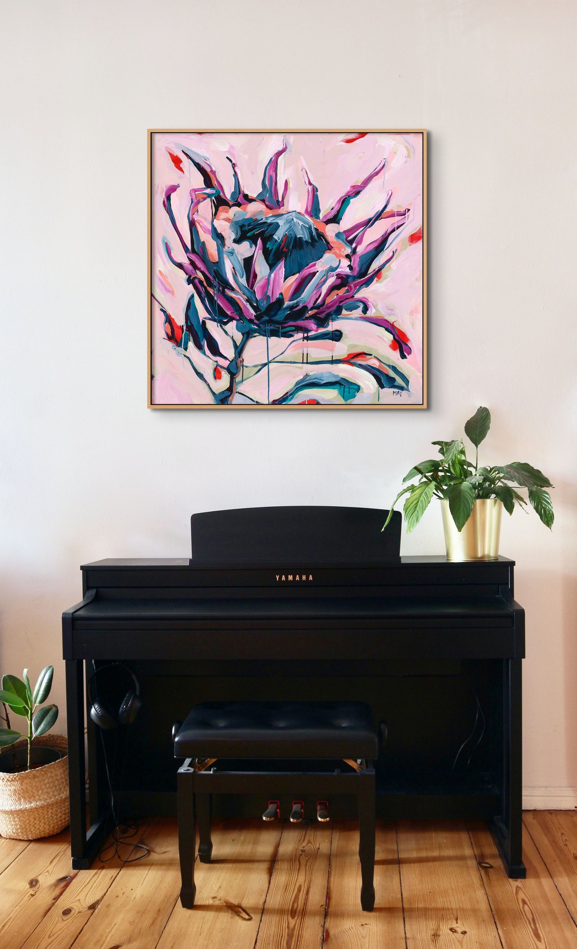 Vessel of Promise Fine Art Reproduction of Floral Painting by Helen May Artist