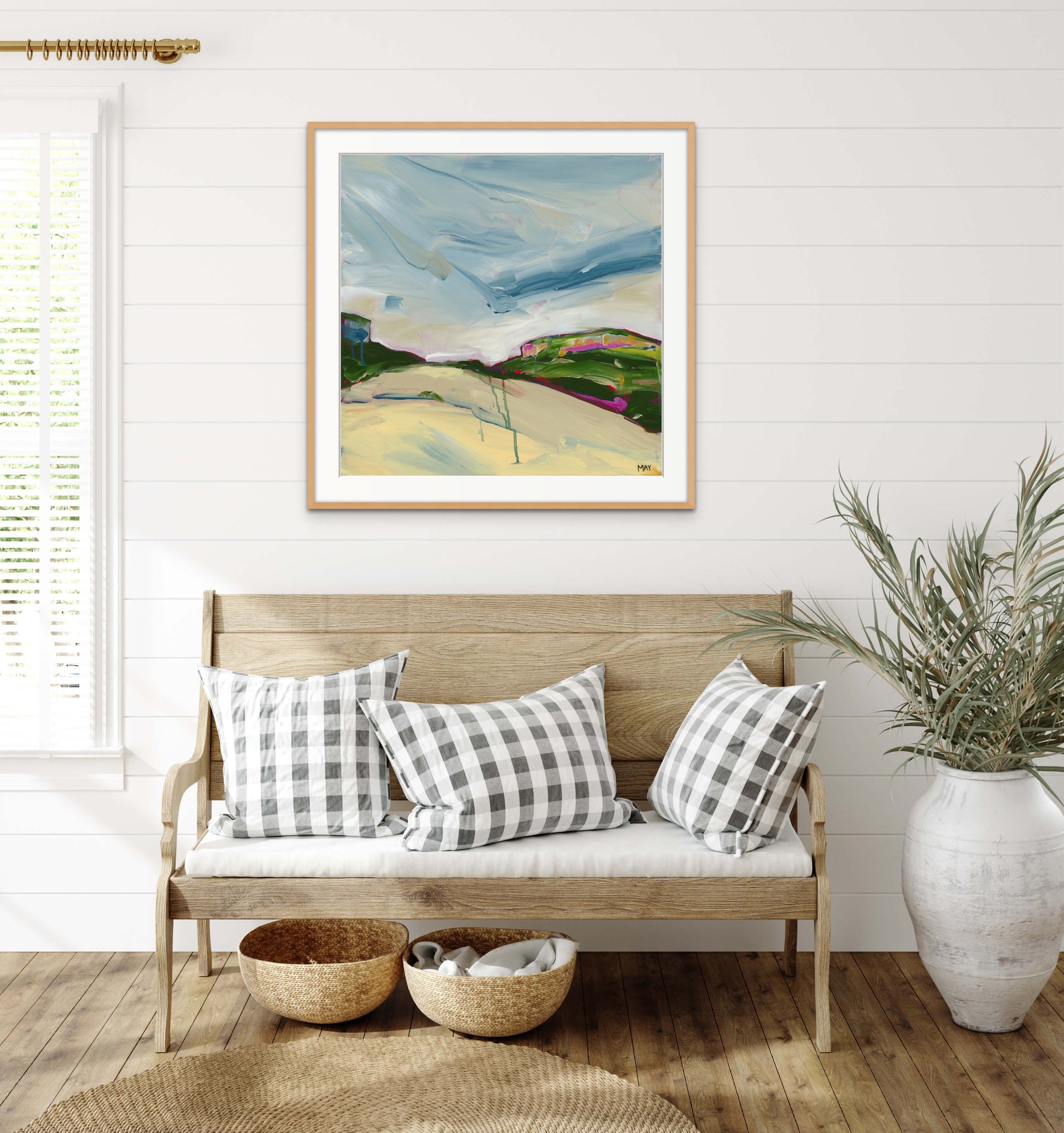 A Winter Sky 1 Fine Art Reproduction Print of Landscape Painting at Cania Gorge National Park by Helen May Artist