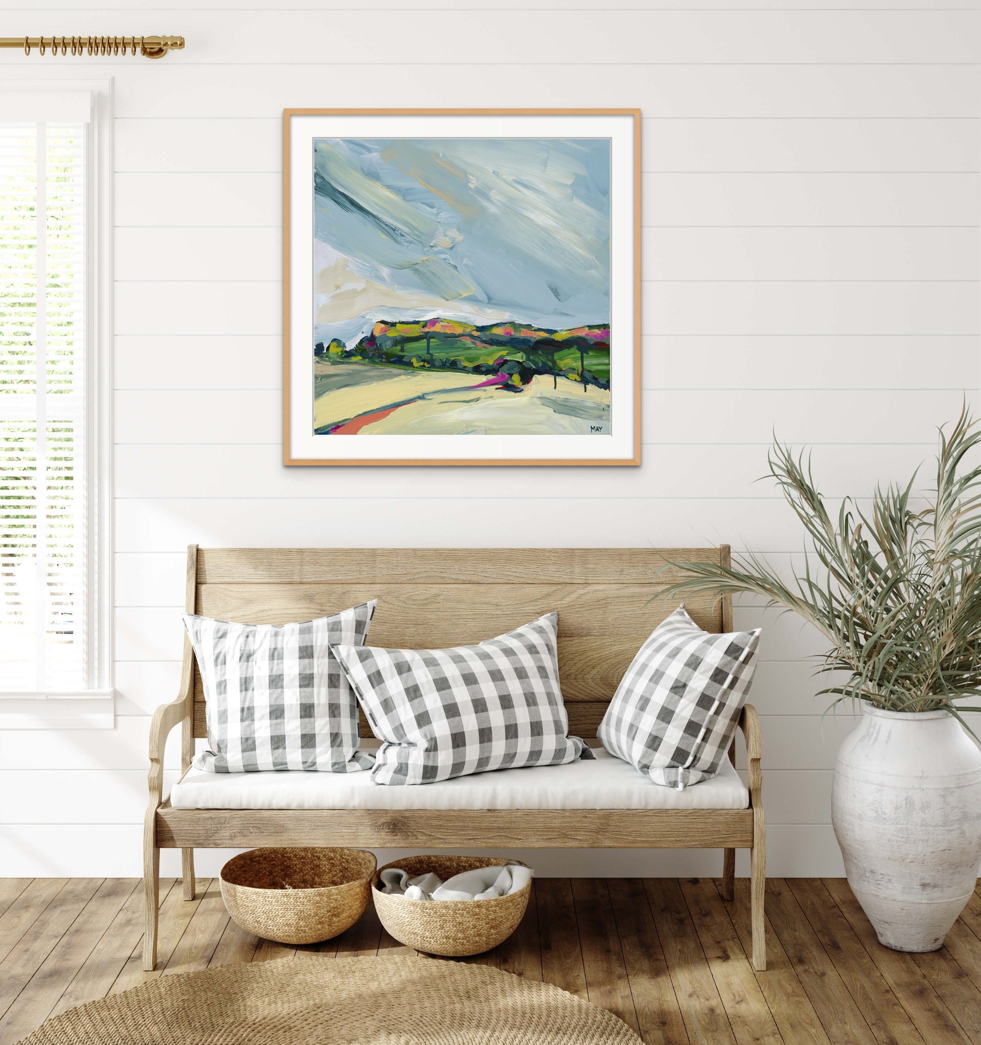 A Winter Sky 2 Fine Art Reproduction Print of Landscape Painting at Cania Gorge National Park by Helen May Artist