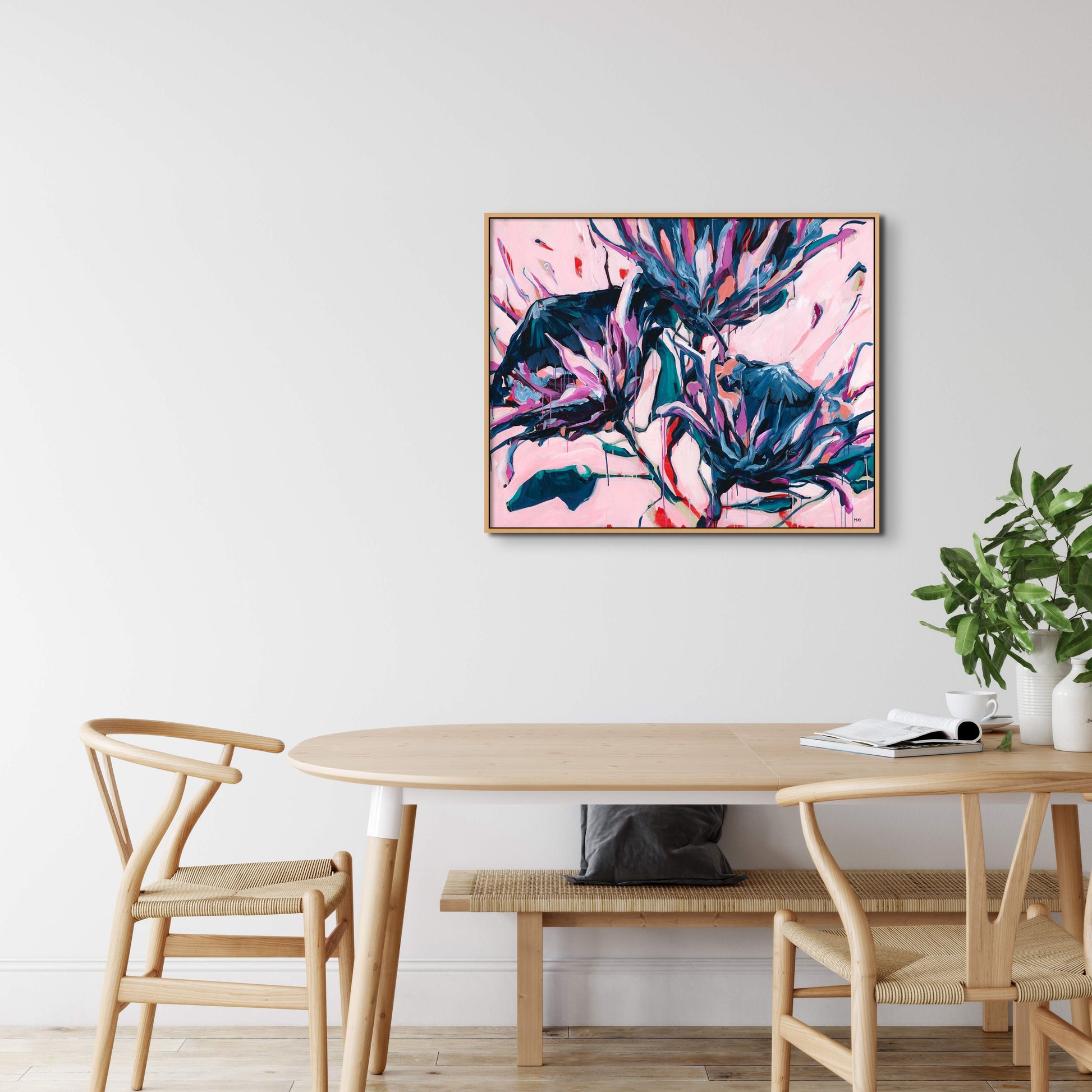 Ornamental Rhythm Fine Art Reproduction of Floral Painting by Helen May Artist