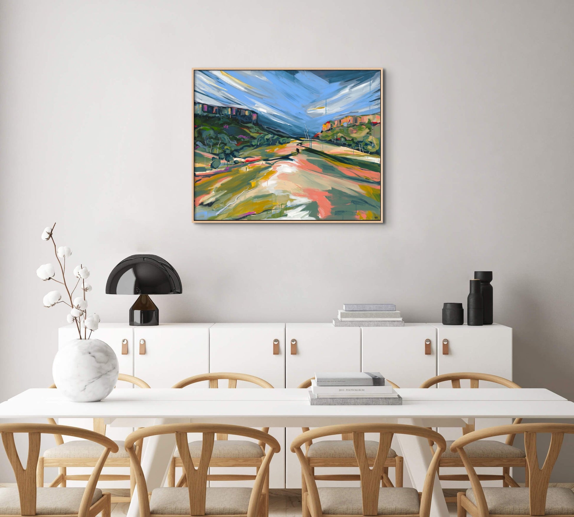 The Dark and The Light Fine Art Reproduction Print of Landscape Painting at Cania Gorge National Park by Helen May Artist