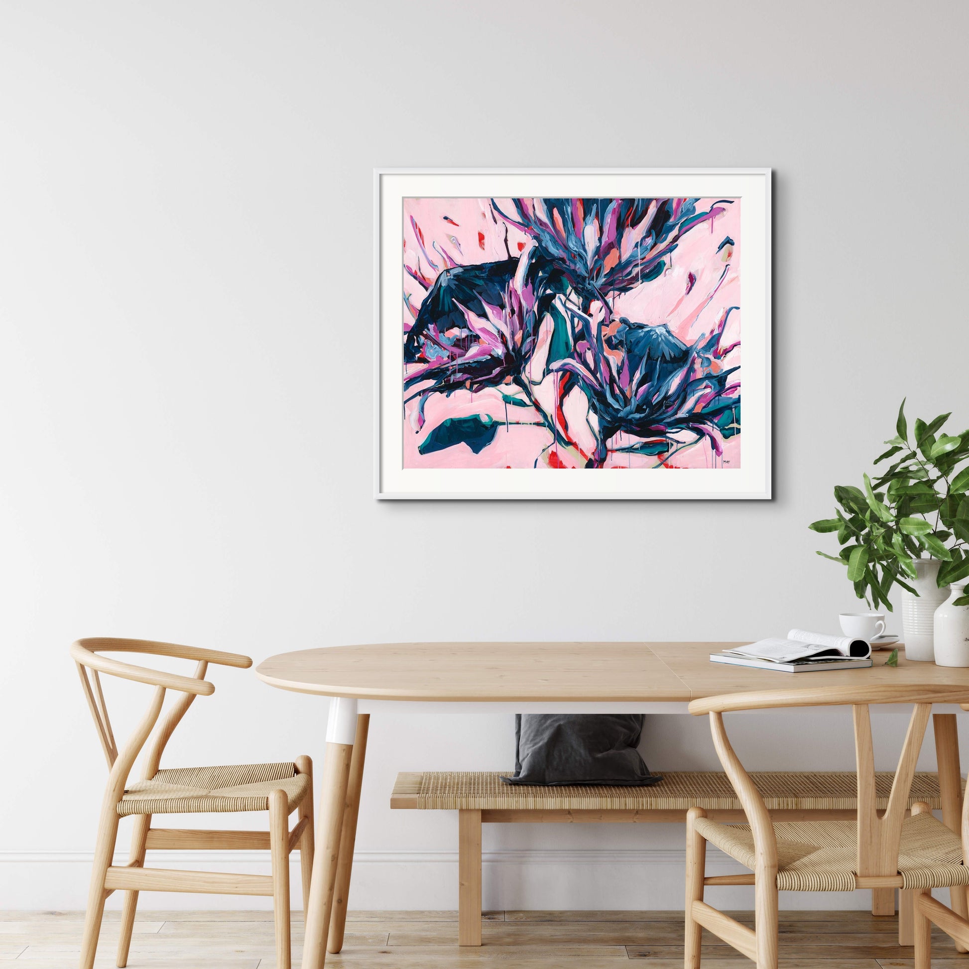 Ornamental Rhythm Fine Art Reproduction of Floral Painting by Helen May Artist