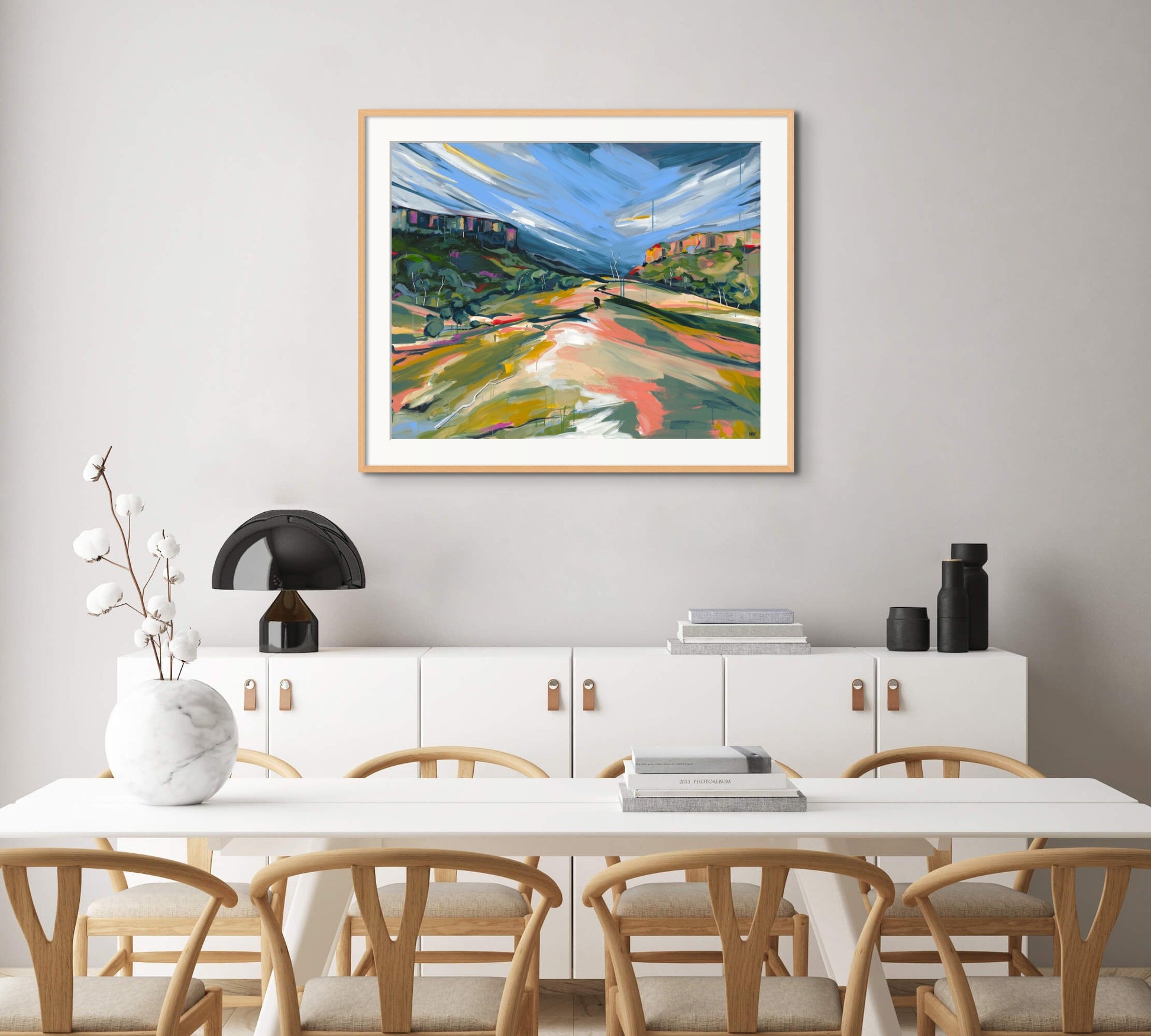 The Dark and The Light Fine Art Reproduction Print of Landscape Painting at Cania Gorge National Park by Helen May Artist