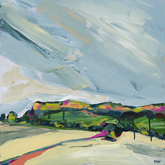 A Winter Sky  2 Fine Art Reproduction Print of Landscape Painting at Cania Gorge National Park by Helen May Artist