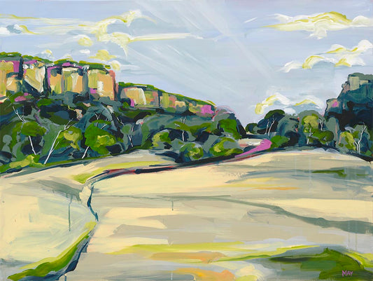 Southern View Fine Art Reproduction Print of Landscape Painting at Cania Gorge National Park by Helen May Artist