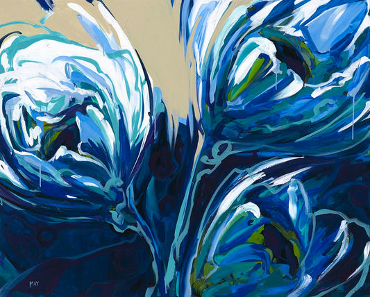 Deep Surrender Fine Art Reproduction of Floral Painting by Helen May Artist