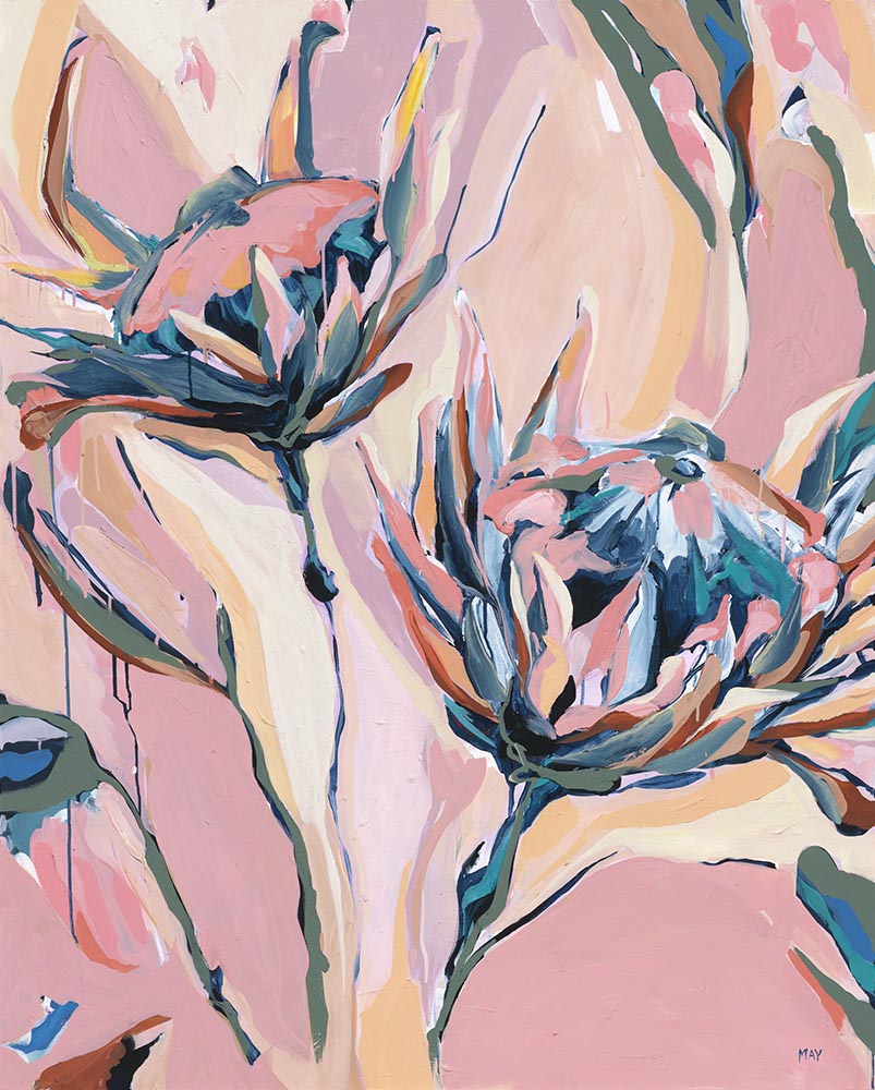 Dreamscape Fine Art Reproduction of Floral Painting by Helen May Artist