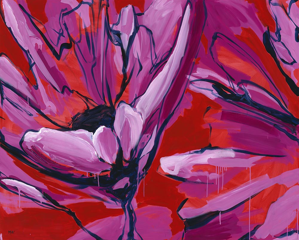 Inflorescence 1 Fine Art Reproduction of Floral Painting by Helen May Artist