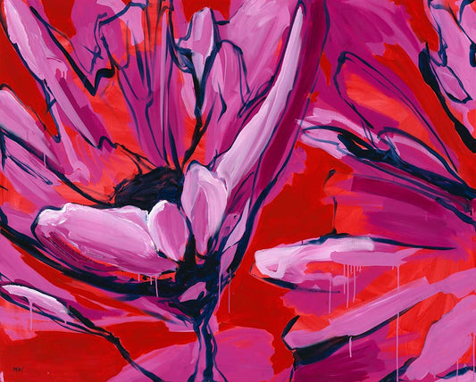 Inflorescence 1 Fine Art Reproduction of Floral Painting by Helen May Artist