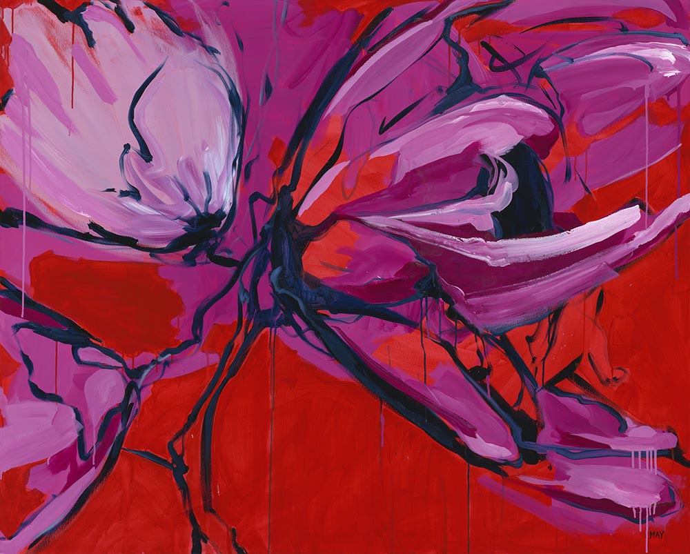 Inflorescence 2 Fine Art Reproduction of Floral Painting by Helen May Artist