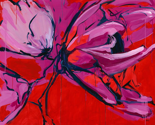 Inflorescence 2 Fine Art Reproduction of Floral Painting by Helen May Artist