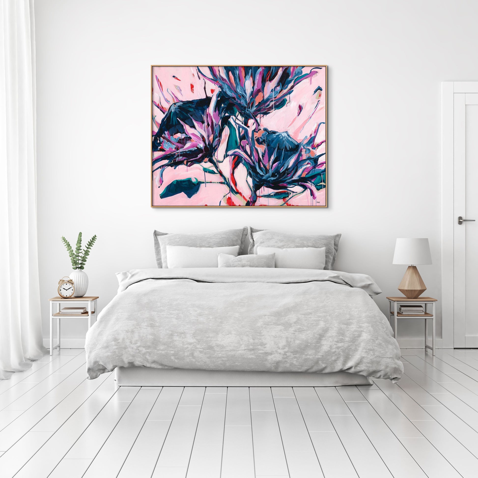 Ornamental Rhythm Fine Art Reproduction of Floral Painting by Helen May Artist