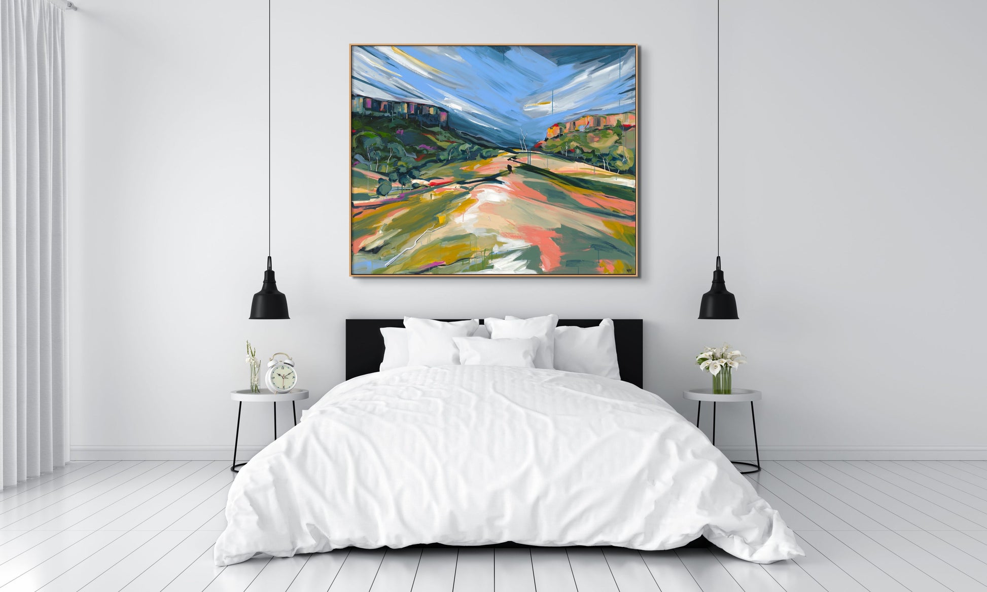 The Dark and The Light Fine Art Reproduction Print of Landscape Painting at Cania Gorge National Park by Helen May Artist