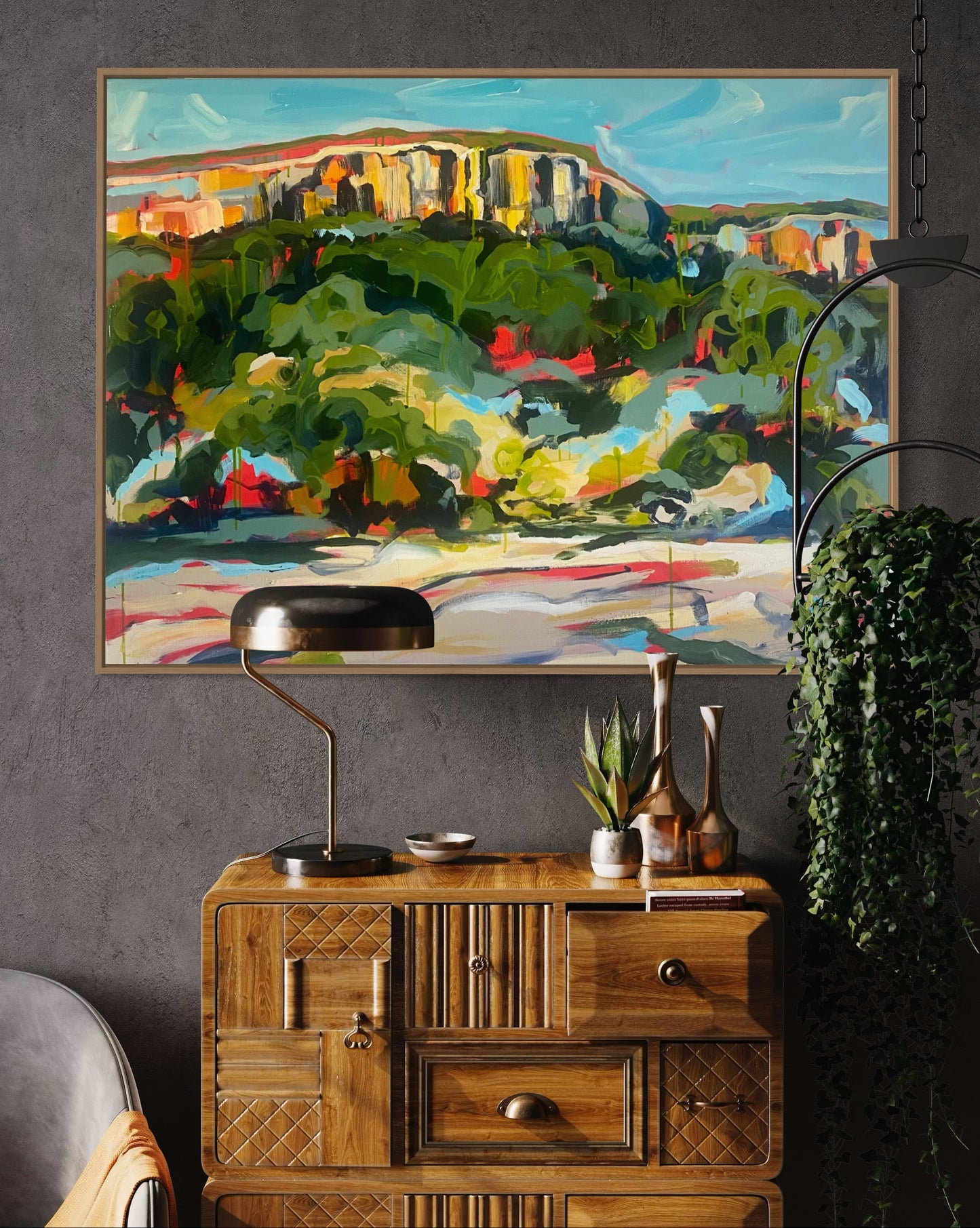 ‘Sun on Stone - Cania Gorge, Monto’ | Original Australian Landscape painting