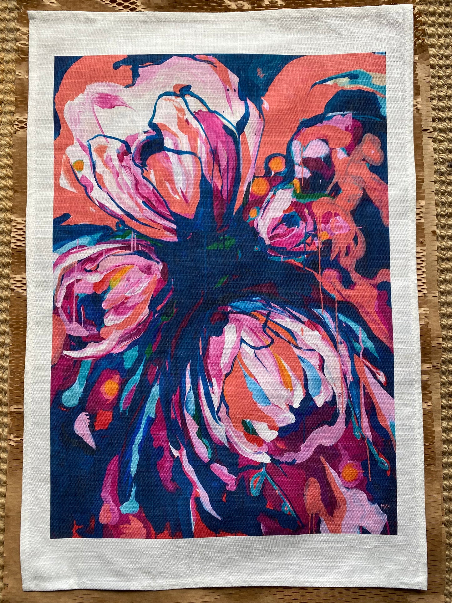 Floral Tea Towel