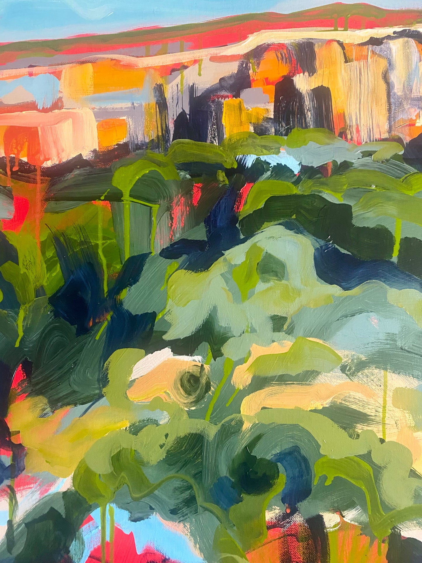 ‘Sun on Stone - Cania Gorge, Monto’ | Original Australian Landscape painting