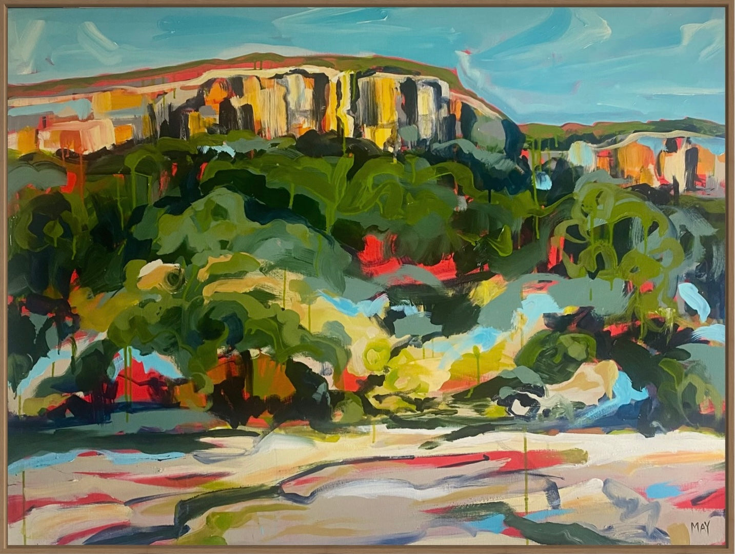 ‘Sun on Stone - Cania Gorge, Monto’ | Original Australian Landscape painting