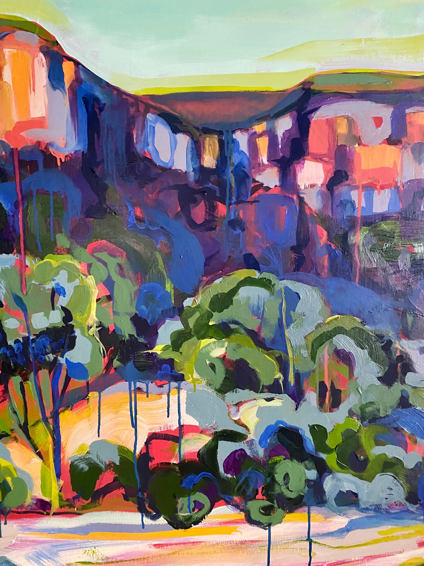 Blocks of Colour and Time (Number 1) | Australian Landscape Painting