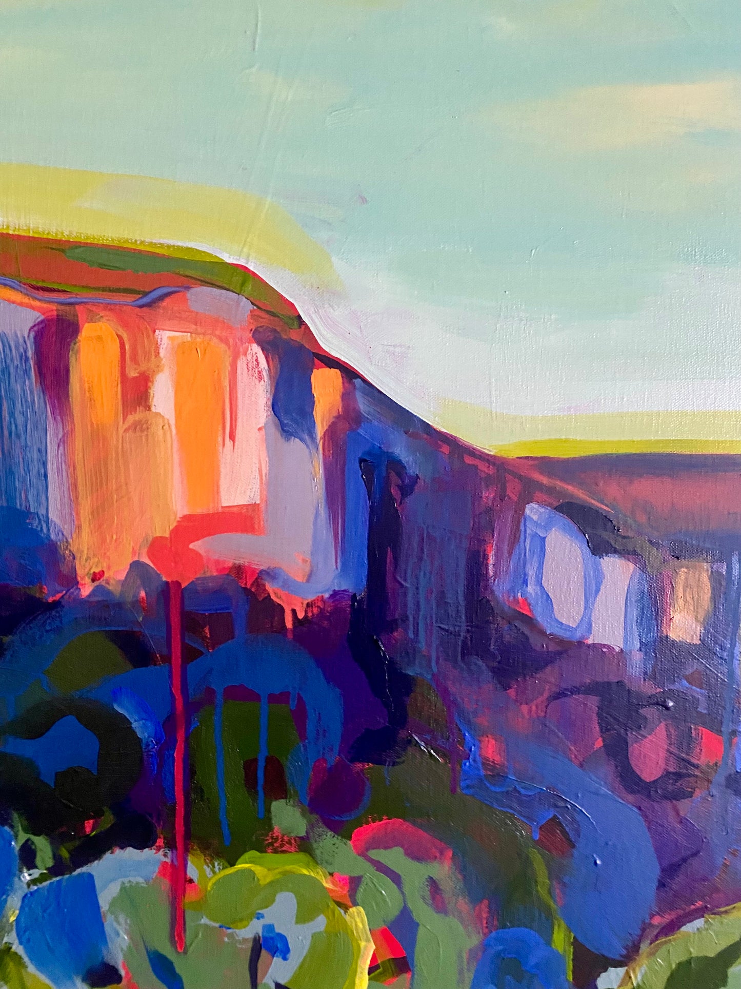 Blocks of Colour and Time (Number 1) | Australian Landscape Painting