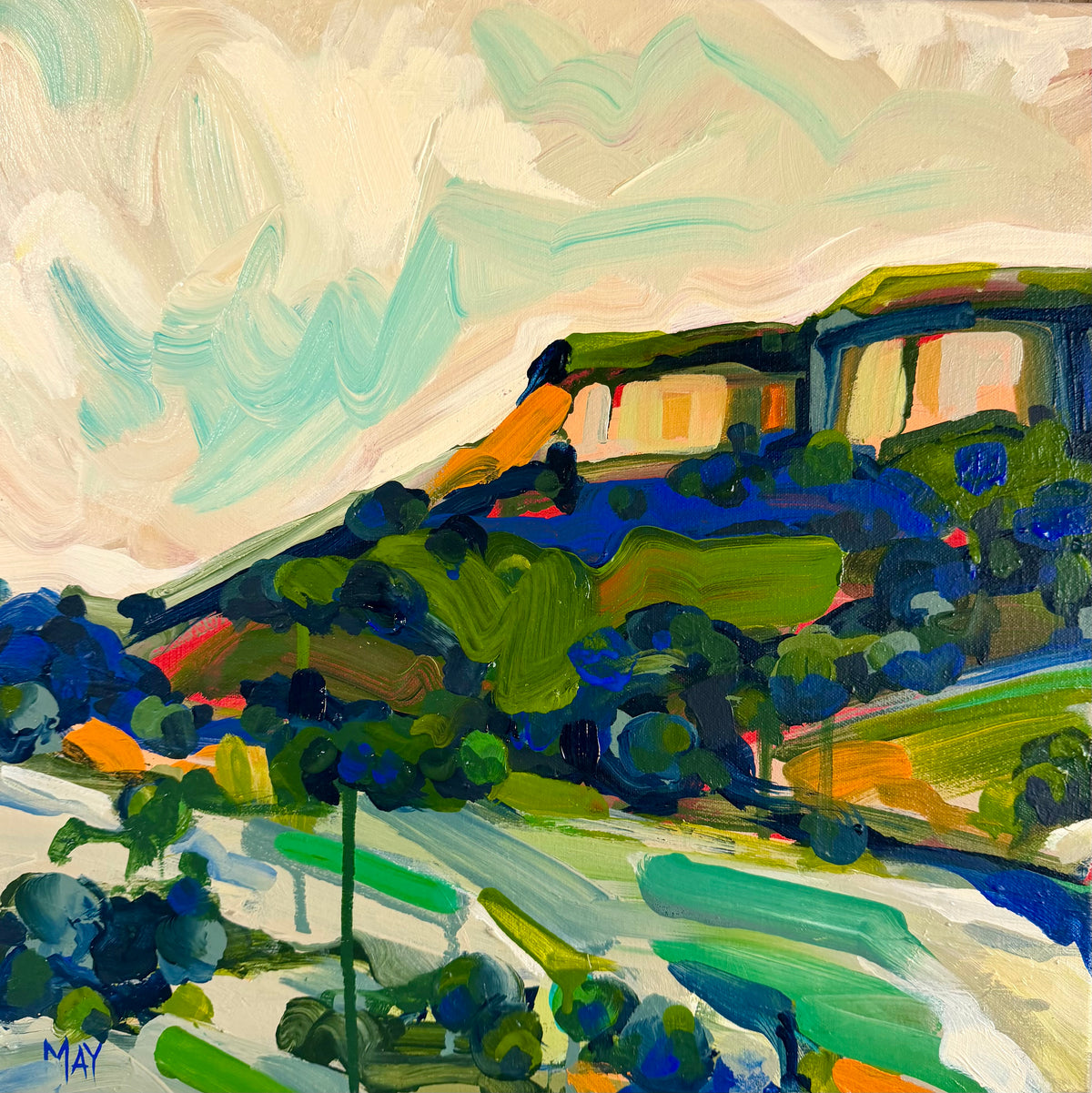 Cania in Cobalt - No 1 - Donated Artwork | Original Australian Landscape Painting