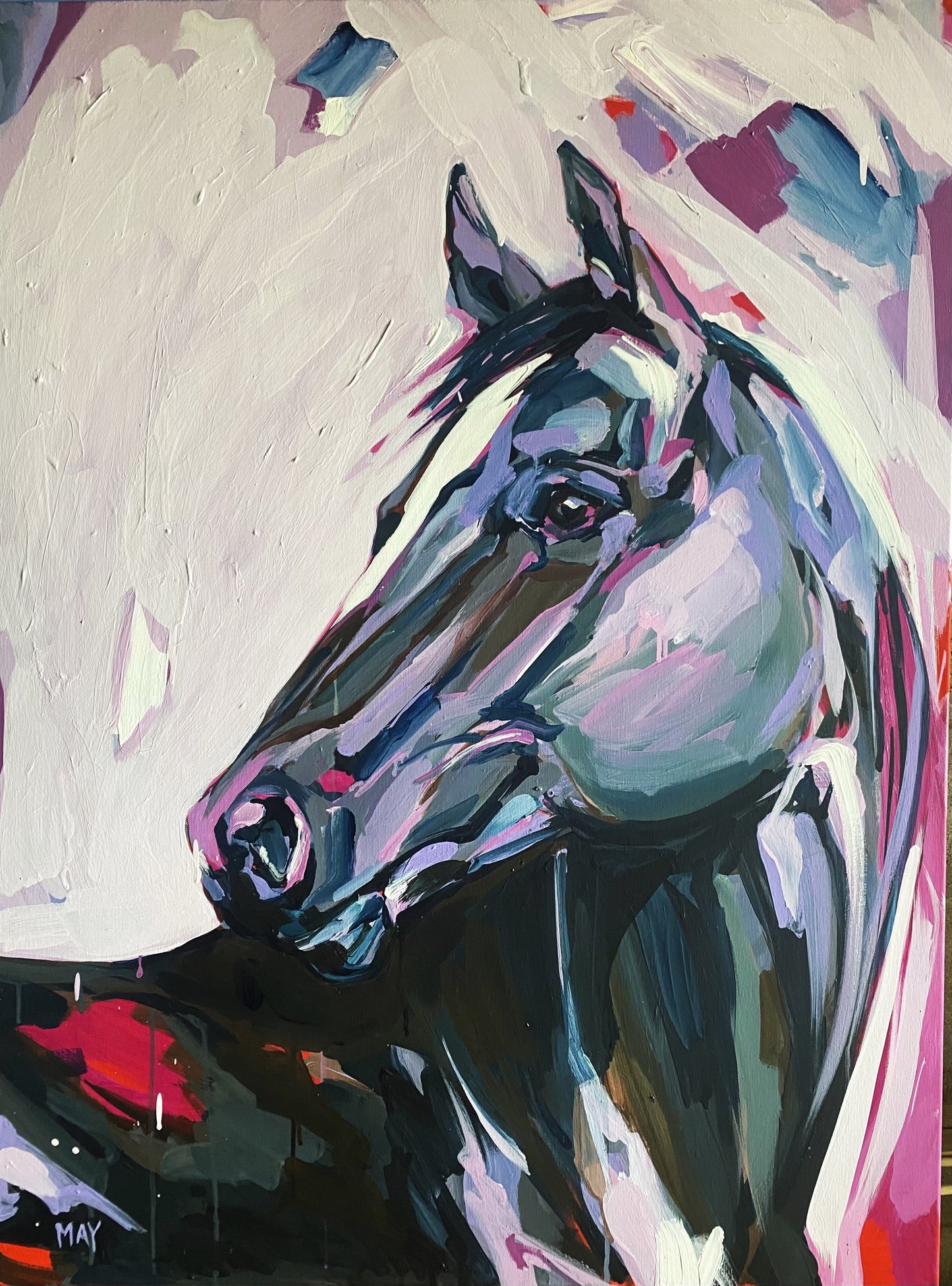 Red Violet | Original Australian Equine Art