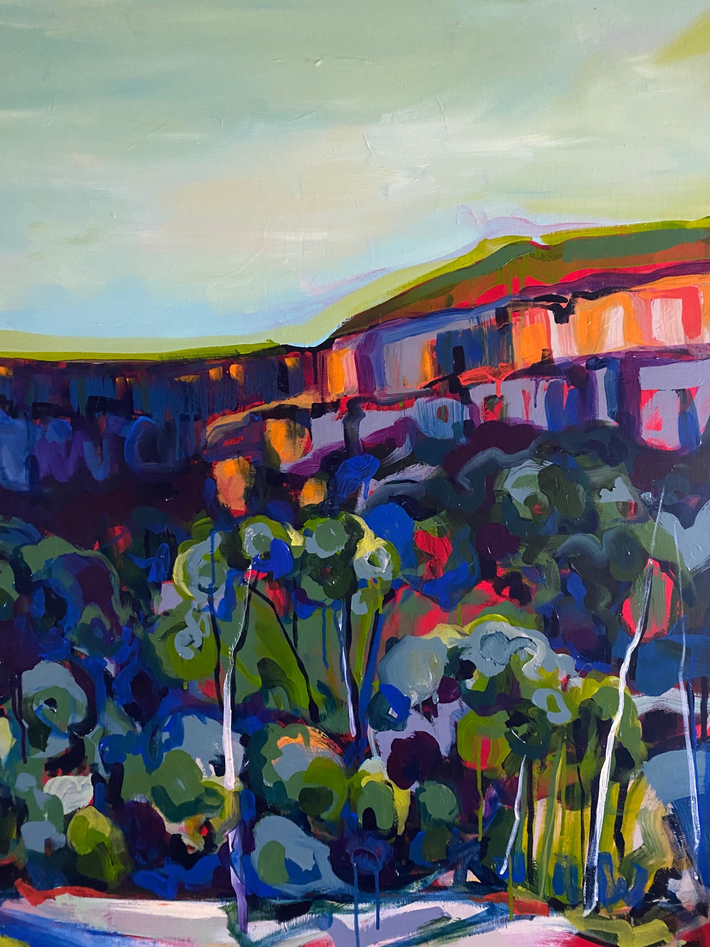Blocks of Colour and Time (Number 2) | Australian Landscape Painting