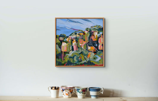 Framed Canvas Print | Cania Cliff 2