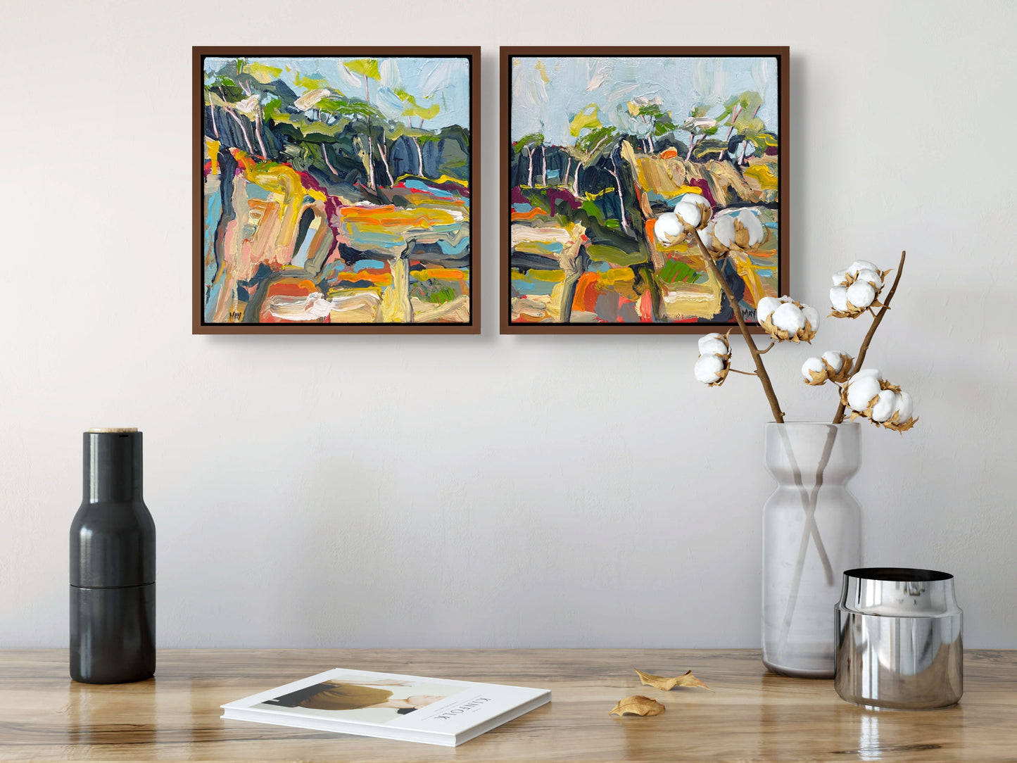 Sandstone Story 1 & 2 | Original Australian Landscape Paintings