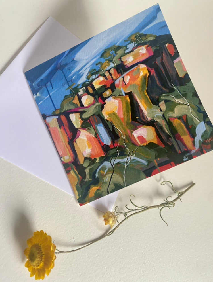 Fine Art Card | Set of 4 | Cania Cliffs Series No. 2