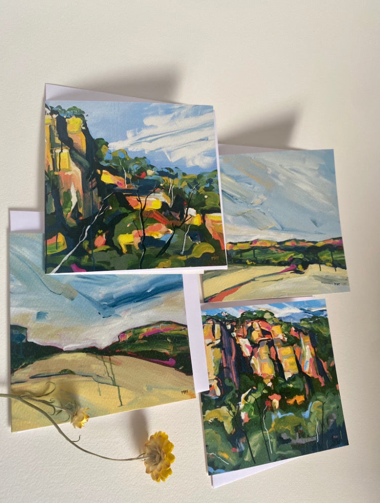 Fine Art Card | Set of 4 | Cania Cliffs Series No. 1